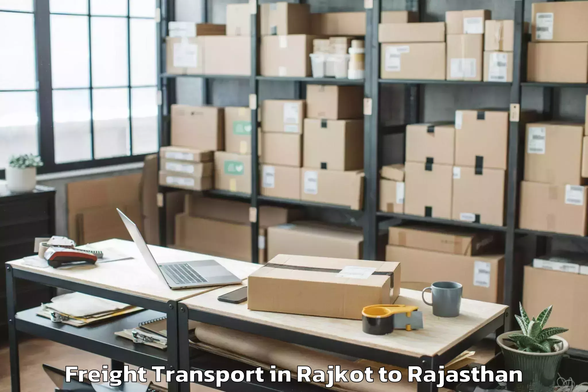 Book Rajkot to Jalor Freight Transport